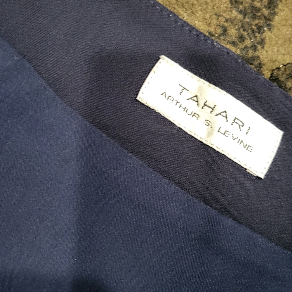 Navy color 24w women's skirt - Picture 3 of 7